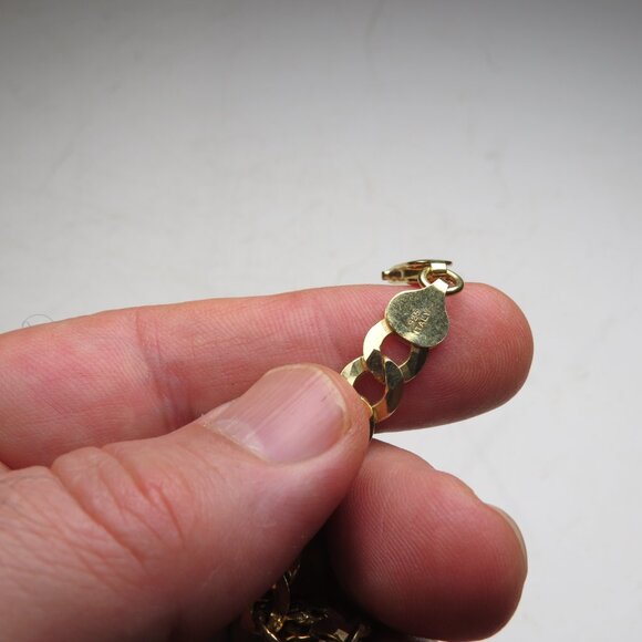 18k *925 Sterling Silver Men's Bracelet - Picture 3 of 3